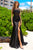 Cowl Neckline Sequin Embellishment Long Prom Gown BZ020