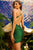 Lace Up Back Embroidered Appliques Beaded Cocktail TM1013S