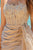 Strapless Floral Embroidered with a Cape Prom Gown 3010