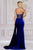 Velvet Beaded Corset Evening Dress AC5051