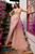 V-Neckline Overskirt Gown TM1016