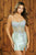 Flower Embellished Short Dress 9065S