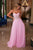 Strapless Floral Appliquees Prom Dress Nox Anabel C1617