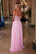 Strapless Floral Appliquees Prom Dress Nox Anabel C1617