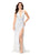 Ashley Lauren 11283 ON SALE SIZE 2 TUORQUISE  Halter Evening Gown with Sequin Motif