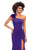 Ashley Lauren 11290 ON SALE SIZE 14 ORCHID One Shoulder Scuba Gown