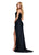 Ashley Lauren 11454 ON SALE SIZE 14 BLACK One Shoulder Evening Gown