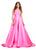 Ashley Lauren 11473 Vestido de fiesta de satén sin tirantes