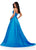 Ashley Lauren 11473 Vestido de fiesta de satén sin tirantes