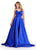 Ashley Lauren 11473 Vestido de fiesta de satén sin tirantes