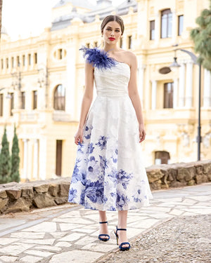 Sonia Pena  125004 Midi  Length Floral Dress