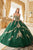 Layered Gold Lace Ball Gown 15711