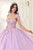 Strapless Ball Gown with Removable Cape 15723