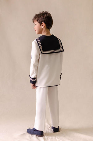 Textured Sailor Suit 10-01002