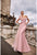 Terani 242M3342 One Shoulder Flowers Appliques Fitted Gown