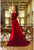 Terani 242M3342 One Shoulder Flowers Appliques Fitted Gown