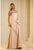 Terani 252E5131 Strapless Embellished Neckline Long Dress