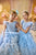 Feathered Communion Flower Girl Dress Celestial 3734