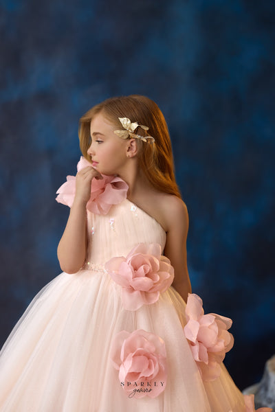 One Shoulder Communion Flower Girl Dress Celestial 3736 Pre-Order Custom Size>11 +$50 / Peach (LightSalmon) One Shoulder Communion Flower Girl Dress Celestial 3736 Pre-Order Custom Size>11 +$50 / Peach (LightSalmon)