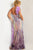 Vestido de fiesta de lentejuelas y plumas de Jovani 38678