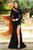 Ava Presley 38910 Long Sleeves Crystal Embellishment Prom Gown