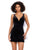 Ashley Lauren 4646  Velvet Cocktail Dress with Bow