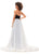 Ashley Lauren 11311 Strapless Velvet Gown with Organza Overskirt