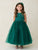 Illusion Neckline Dress Communion Flower Girl Dress  5818