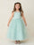 Illusion Neckline Dress Communion Flower Girl Dress  5818