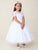 Short  Sleeves Lace First Communion Gown 5883
