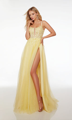 Alyce 61513 Plunging Neckline Prom Dress