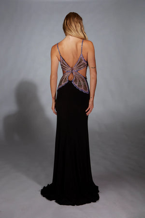 Alyce Paris 61902 Butterfly Elegant  Black  Gown