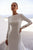 Long Sleeves Boat Neckline Wedding Dress Santorini 5724