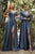 Sweetheart Neckline  Soft Satin A-line Curvy Bridesmaid or Evening Gown 7485C