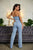 Washed Denim Fashion Jumpsuit 7532