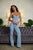 Washed Denim Fashion Jumpsuit 7532