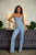 Washed Denim Fashion Jumpsuit 7532