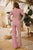 Long Sleeves Red Jumpsuit 3672