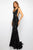 Ava Presley 38866  ON SALE SIZE 4 FUSCHIA  Sleeveless Plunging Neckline Prom Gown