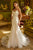 Lace Trumpet with Cape Wedding Dress  GL3532