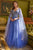 Embellished A-line Gown with Cape GL3606