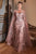 Sweetheart Neckline With Detachable Lace Cape Long Gown J834