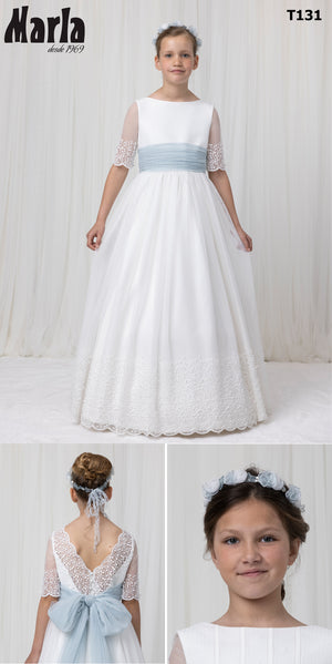 Tulle Spanish Communion Gown Marla T131