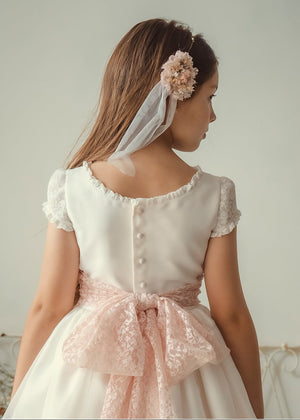 Short Sleeves Spanish Communion Gown X115