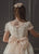 Short Sleeves Spanish Communion Gown Marla X182