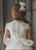 Short Sleeves Spanish Communion Gown Marla X189