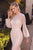 Fully Pearled Long Sleeves Ivory/Nude Evening Dress Andrea & Leo A0997W