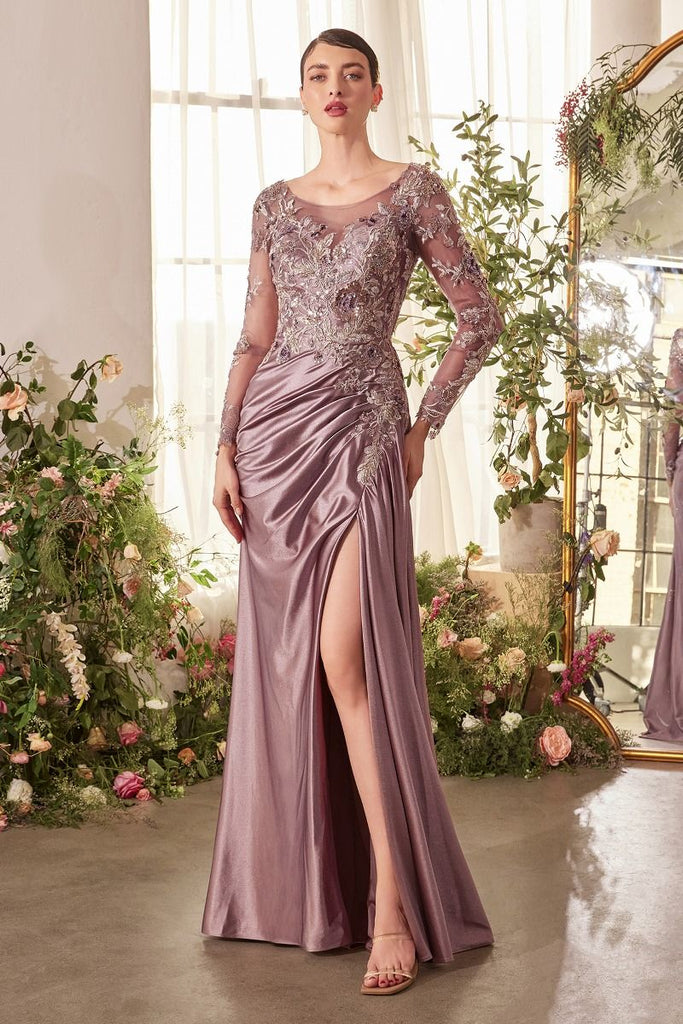 Andrea & Leo Couture A1403 Long Sleeves Evening Gown