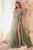 La Divine CB080 Detachable Off-the-shoulder Sleeves Tulle Gown
