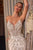 Ladivine CC0688W Strapless Pearled  Beaded Corset Evening Dress